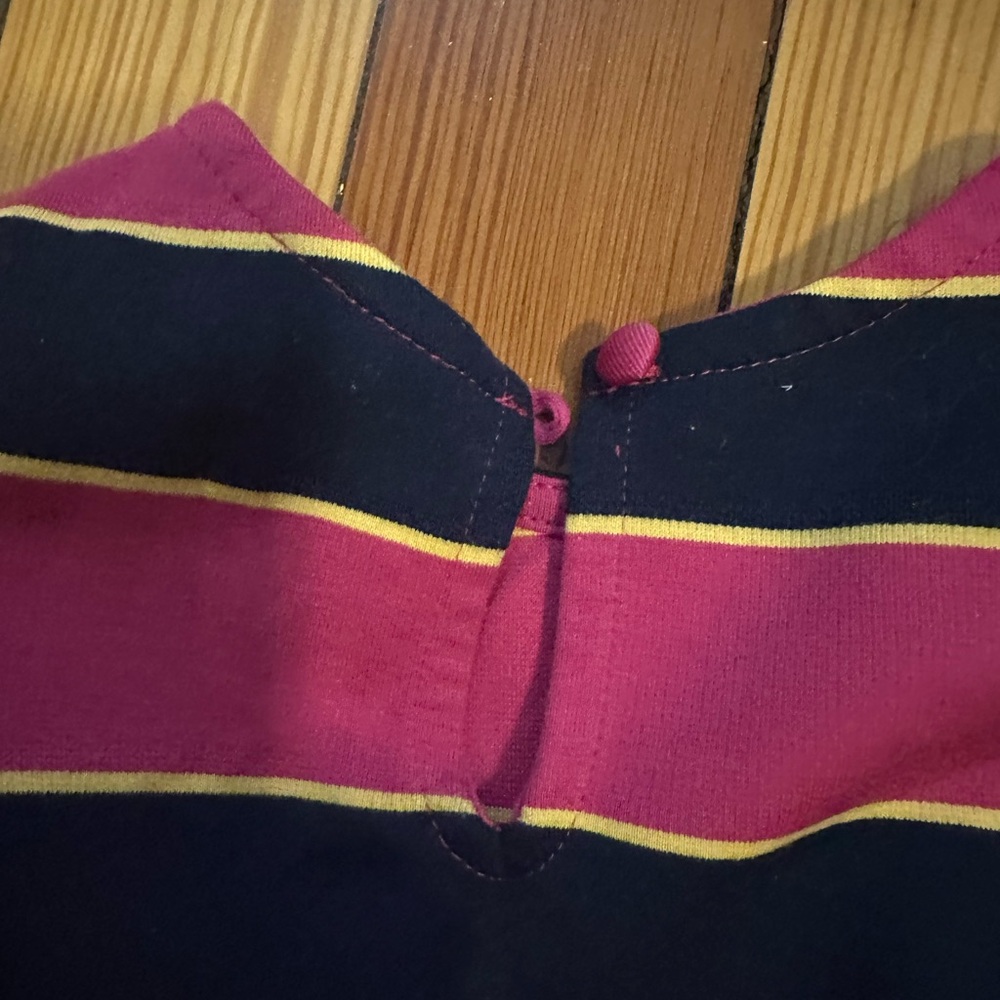 Polo by Ralph Lauren Pink and Navy Striped Dress - Picture 3 of 5